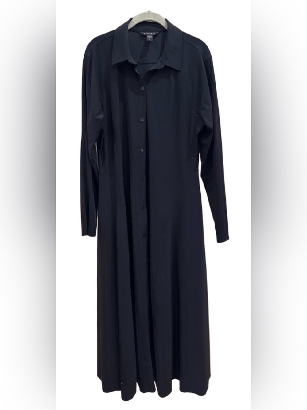 Athleta Black Button-Front Shirt